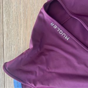 Mugler Double Cutout Mesh Bodysuit